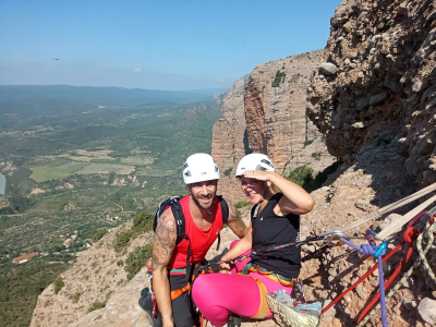 Vía ferrata en pareja